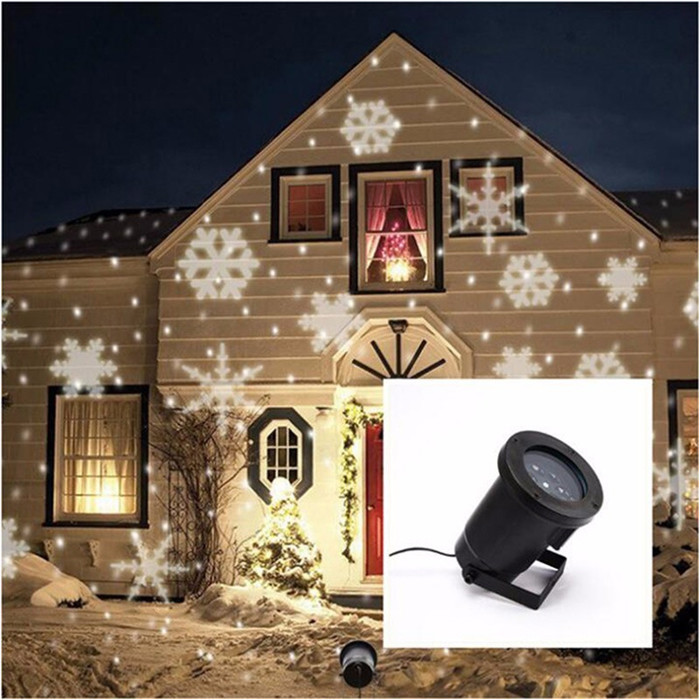 Instant Orders Waterproof Snowflake Pattern LED Star Christmas Laser Light Projector Lamp