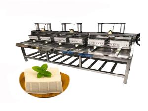 China industrial 6 tofu mold pneumatic tofu pressing forming machine wholesale