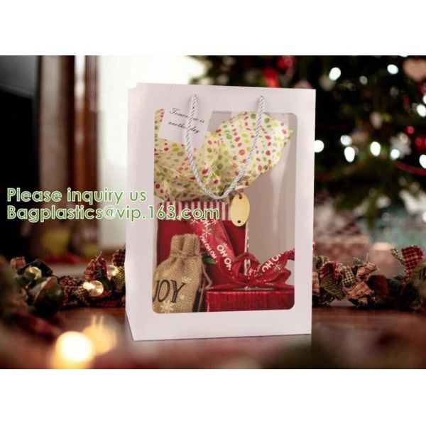 Flower Bouquet Gift Bags With Handles, Wedding Party favor bags holidays and festivals gift wrap package