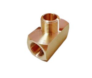 China Female Brass Tee Fitting 3/8NPT Male * 3/8NP Male * 3/8NPT wholesale