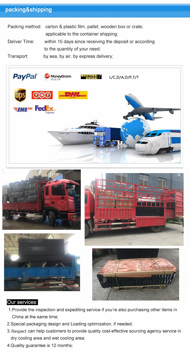 PVC Drift Eliminator For Cooling Tower/ Various Air inlet louver