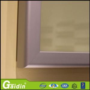 China mill finished wooodgrain glass insert kitchen cabinet aluminum door frame wholesale