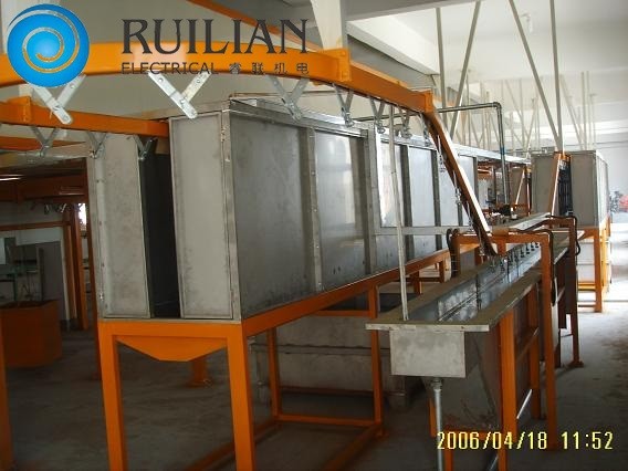 120KW Spray Painting Equipments Suspension Conveying Dipping And Drying