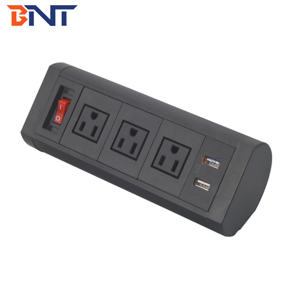 Intelligent office desktop clamp socket with custom made clamp