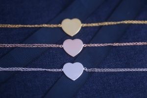 ODM Plain 925 Sterling Silver Bracelet Bangle Love Heart Charm