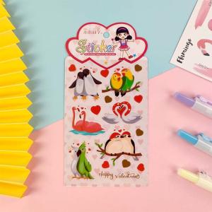 China Heat Preservation Cute Bunny Stickers Traceless Clear Vinyl Stickers wholesale