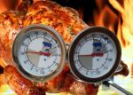 Stainless Steel Bimetal Microwave BBQ Meat Thermometer High Accuracy 3" Dial