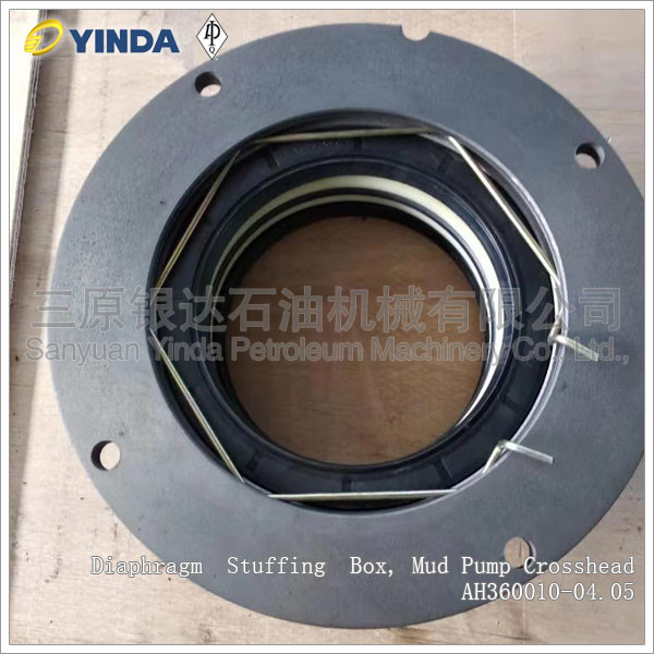 Drill Rig Mud Pump Crosshead Diaphragm Stuffing Box HH11309.04.005.107 Haihua F1600