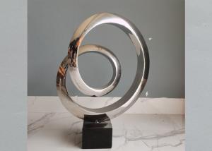 China 106cm High Contemporary Polished 316 Stainless Steel Art Sculptures wholesale