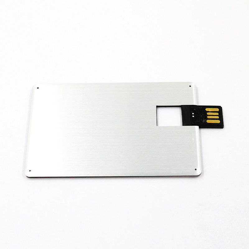 Metal Credit Card USB Sticks 2.0 128GB 64GB mini UDP flash chips