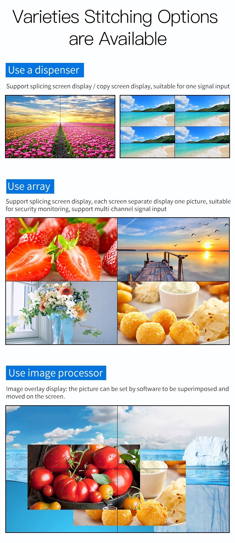 Led Backlight LCD Splicing Screen 1080p 46 Inch HD DID TV Wall LCD Panel