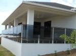 Balustrade Railing Glass Grey 16.76 mm Thickness Low Maintenance