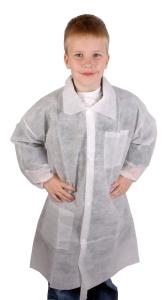 China Outwear Disposable Plastic Lab Coats No Stimulus To Skin For Outdoor wholesale