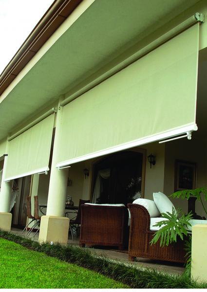 Vertical Universal Retractable Window Awnings Remote Control