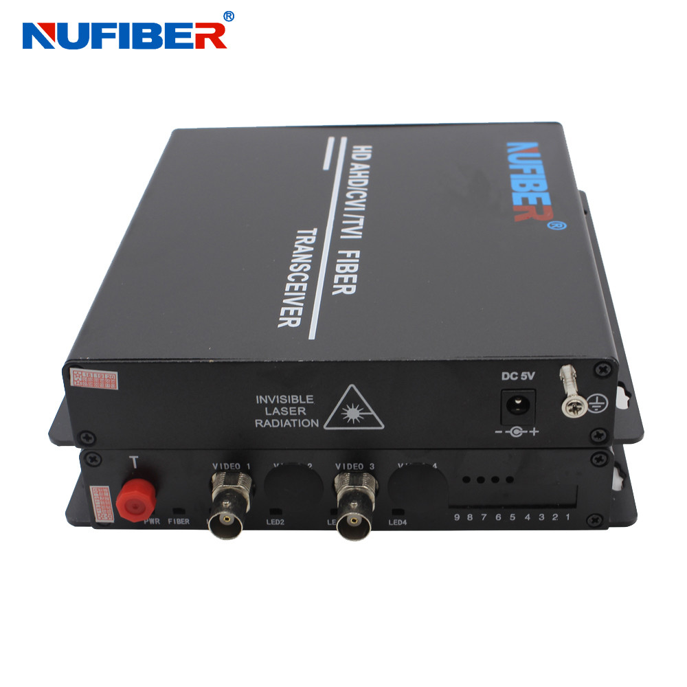 NF-2V-T/R-F20-1080P 20km 5VDC Fiber Video Converter 2BNC Simple Installation HD Fiber Video Converter