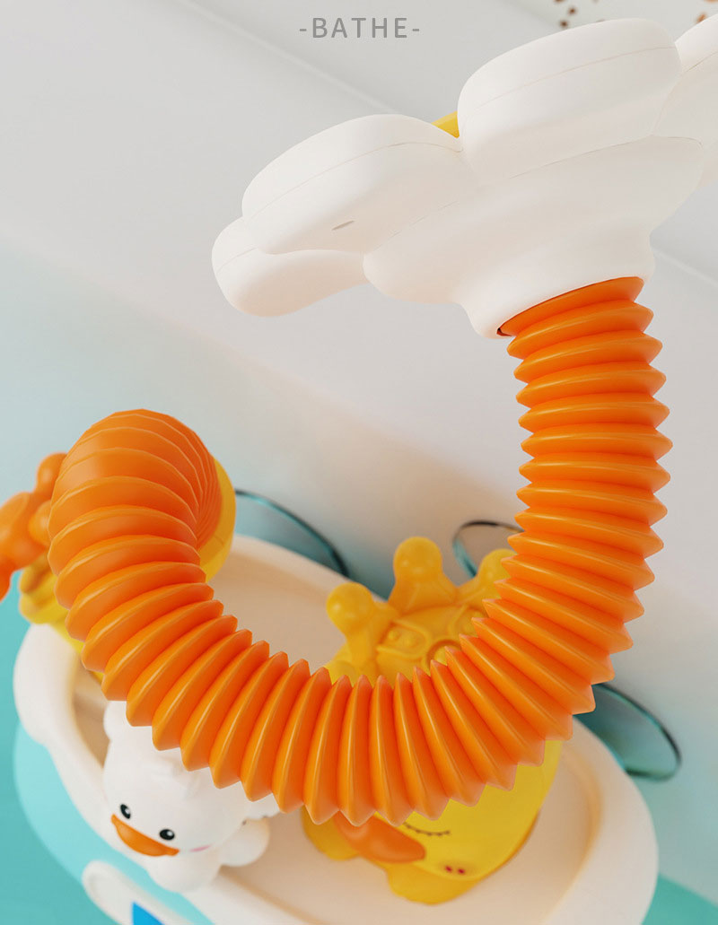 0-24 Months Age Range Unisex Electric Sunflower Shower Toy Children's Duck Spraying Water