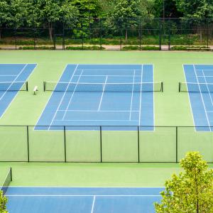 China Anti Slip Acrylic Sports Court Green Synthetic Turf Wear Resistant wholesale