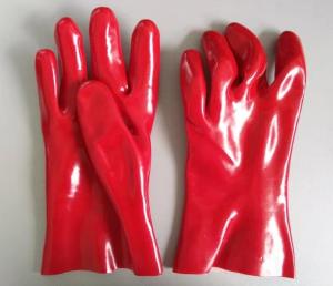 China EN388 300mm Oil Proof Pvc Rubber Protective Gloves Chemical Resistant wholesale