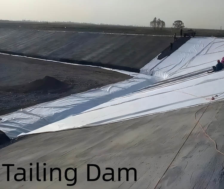 Length 50-200m Geomembrane for Fish Ponds Smooth and Durable 1mm 2mm Thickness