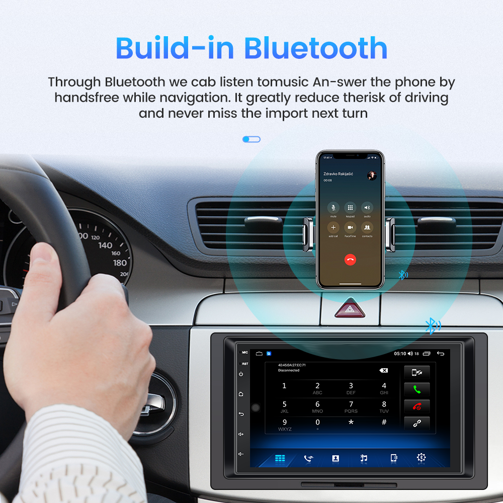 OS Android 10 Car Radio IPS GPS 2 Din Touch Screen for Car MP3 Bluetooth Player FM Radio