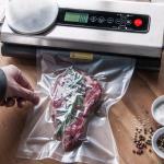 2 Pack BPA Free Nylon Embossed Vacuum Sealer Bags Rolls For Food Storage