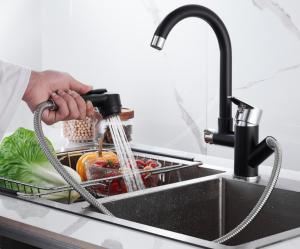 China Household Pull Out 360° Rotatable Pressurized Sink Faucet wholesale