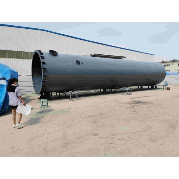 Carbon Steel Large Compressed Air Tank Air Regulation Vertical Receiver Tank Sandblasting