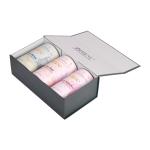 Green Coated Paper Gift Boxes Packaging Tea Product Magnetic Foldable