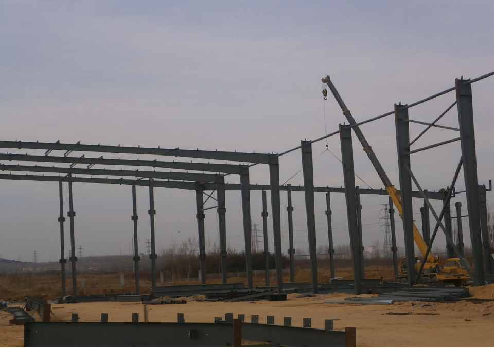 H Beam Pre Engineering Steel Building Steel Structure Industrial Warehouse Construction