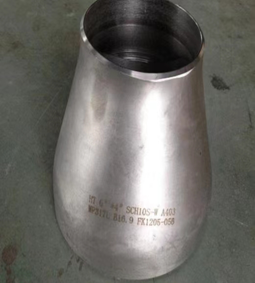 NXF Stainless Steel Butt Welding Concentric/Eccentric Reducer ASTM403 WP 317L S31726 Pipe Fitting at Reducing and Silver