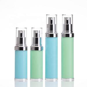 China 20ml 30ml Cosmetic Airless Lotion Pump Bottles Silk Printing wholesale