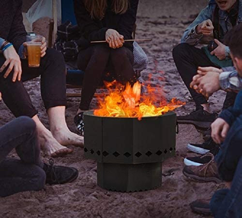 Steel Camping 6.36kg Smoke Free Outdoor Fire Pit For BBQ Camping All Season