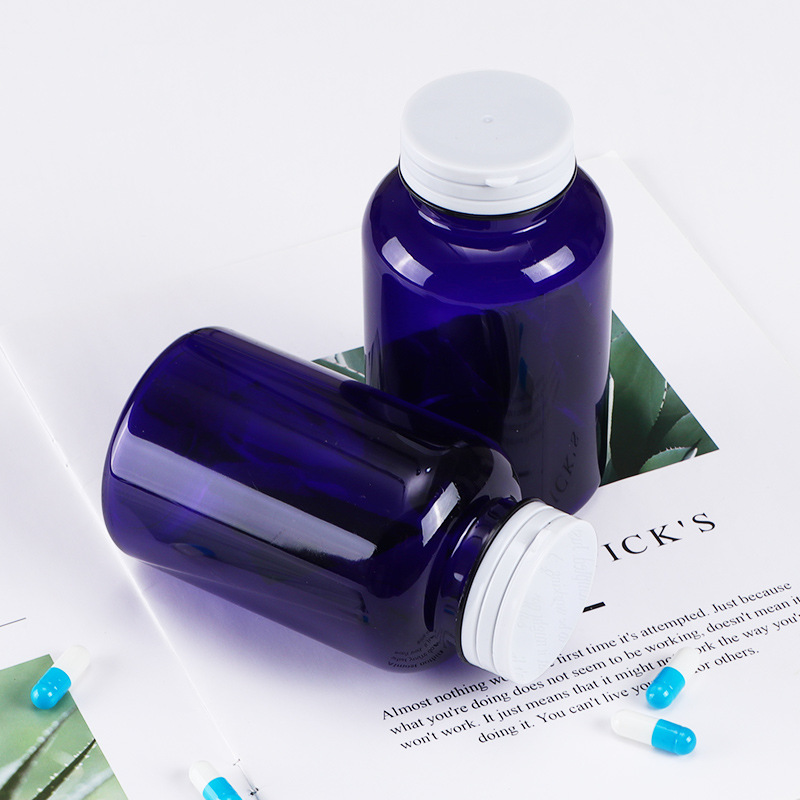 100ml-300ml Child Resistant Pharmaceutical Pill Bottle With Hinge Cap and Easy-pulling Lid for Pharmaceutical Packaging
