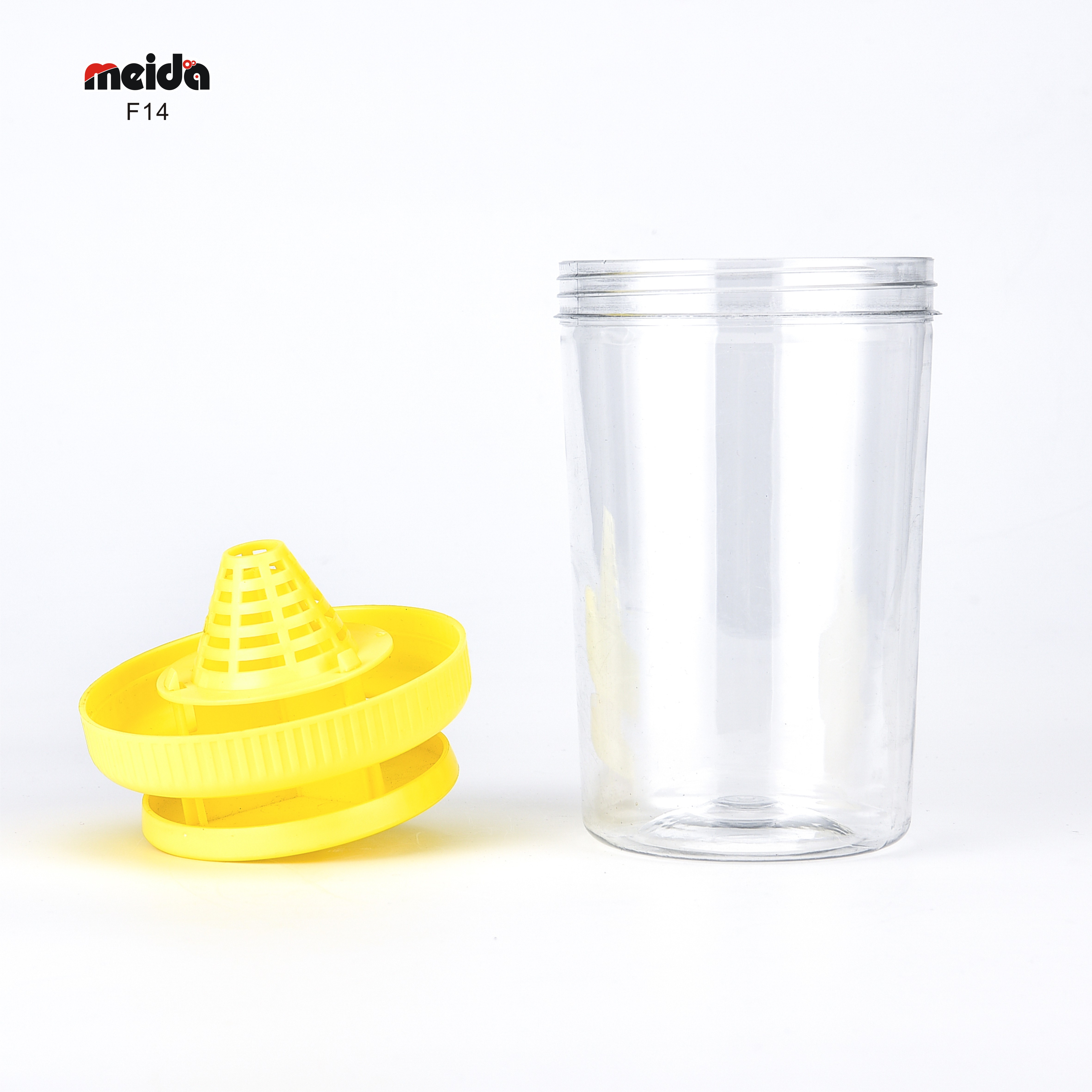 Mini Fruit Fly Trap Bottle with Target Lure Square Eco Material Regular Size 60 Pieces