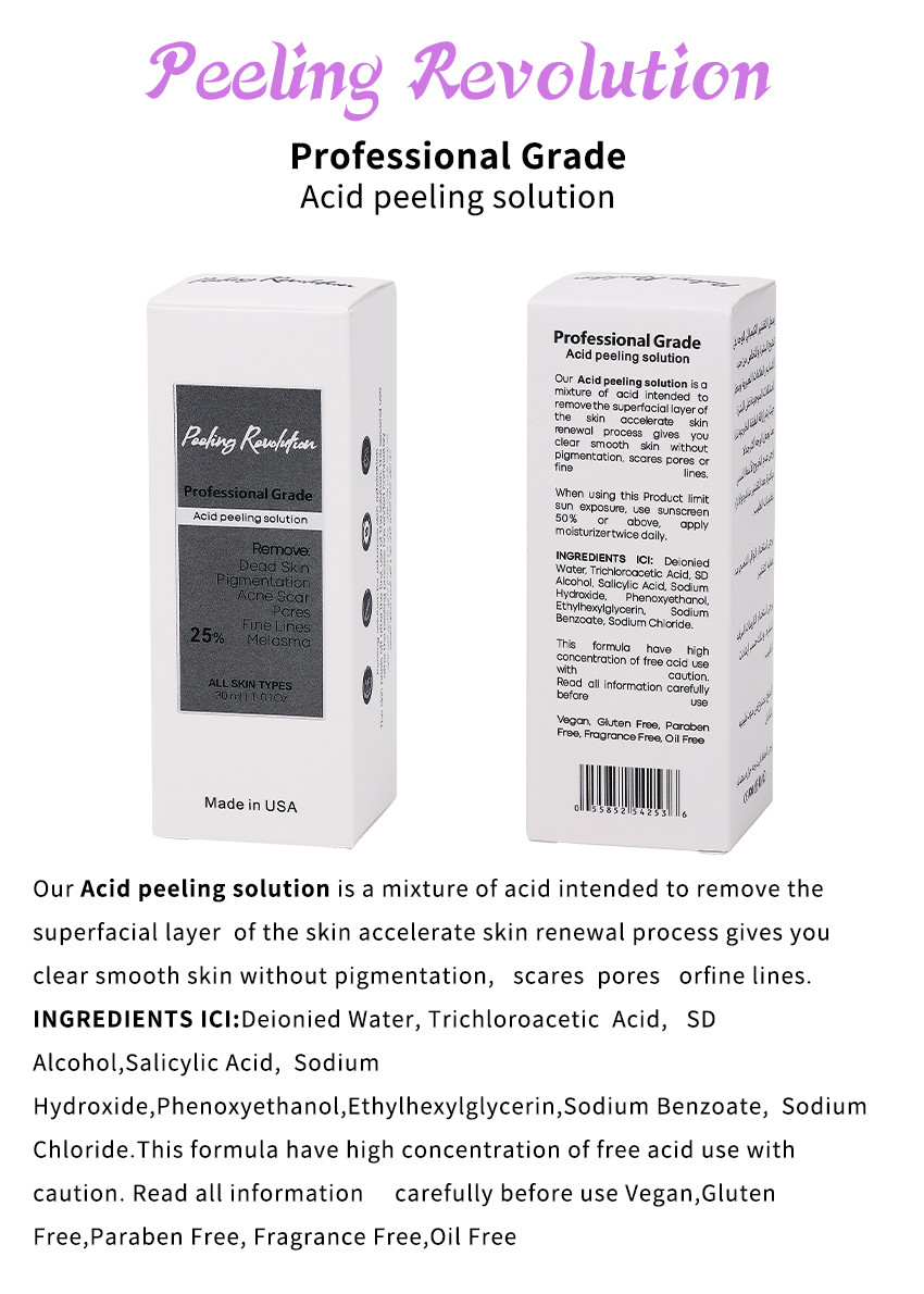 Exfoliating Serum Skin Peeling Solution Acne Remover Skin Care Skin Peeling 30ml