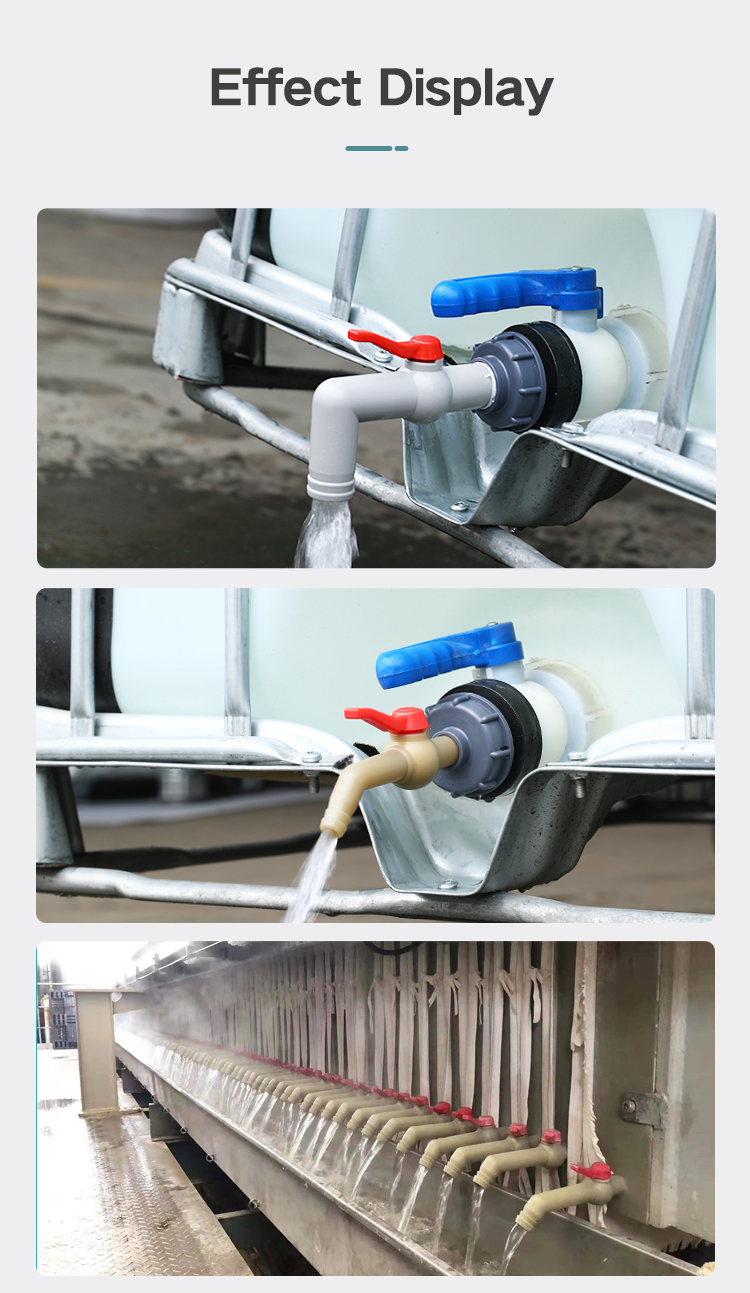 IBC Water Tank Valve Fittings in PE Plastic Type for Garden Irrigation Connector Sample