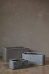 HAIHONG Gray Rectangular Outdoor Planters Artificial Plant Accessories