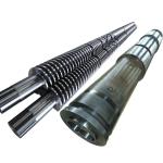 Plastic Conical Twin Screw Extruder Pvc Pipe Extrudsion Machine