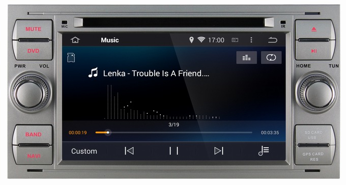 Ouchuangbo Android 4.4 3G Wifi DVD Playe for Ford Galaxy /Escape /Fiesta GPS Sa Nav Multim