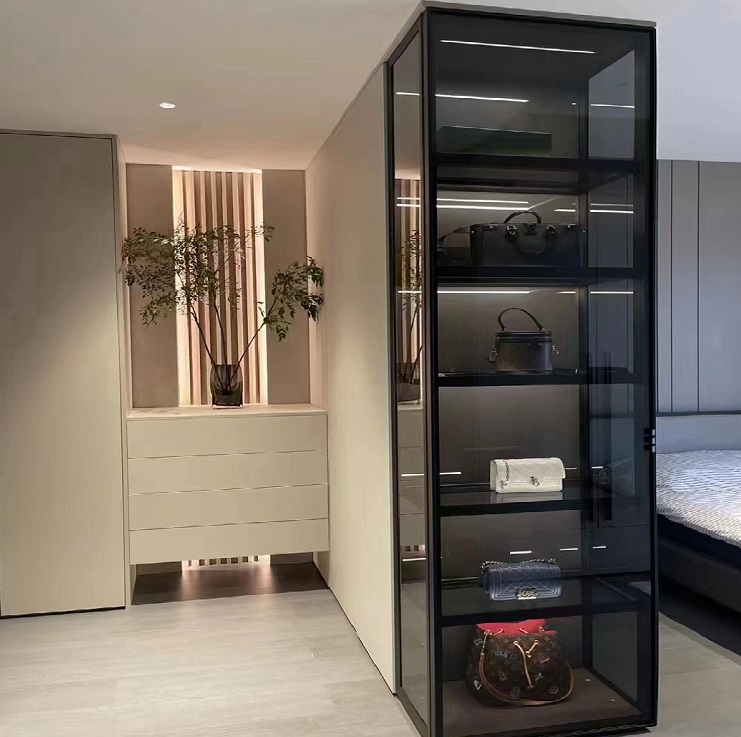 Elegant separation stainless steel room divider wall panels
