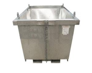 China Low Profile Forklift Dumpster Hopper 4000LBS Self Tipping Dumpster wholesale