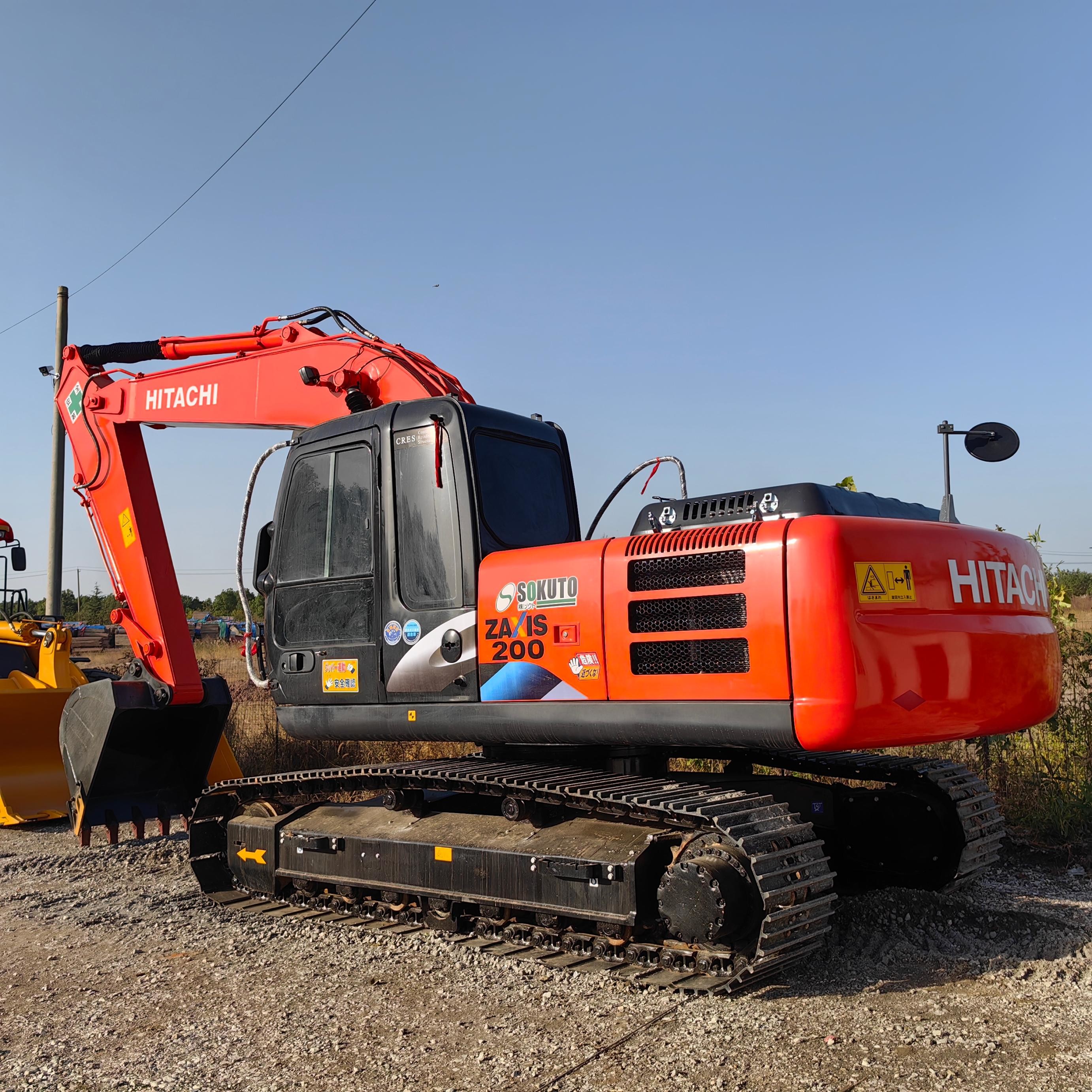 20 Ton Construction Machine Used Hydraulic Excavators Hitachi ZX200-6 Digger 0.91m3