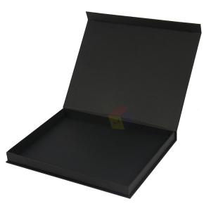 China Luxury Black Magnetic Closure Album A4 Gift Cardboard Presentation Paper Box Packaging Custom Logo wholesale