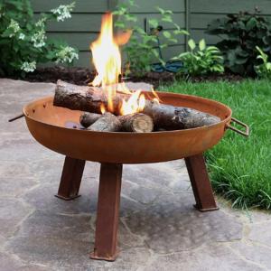 China Gnee Garden Corten Steel Outdoor Rusty Metal Fire Pit Outdoor Wood Fire Pit wholesale