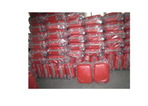 China 3 Piece 2 Wheel Trolley Luggage , Red Lightweight Suitcases On Wheels wholesale