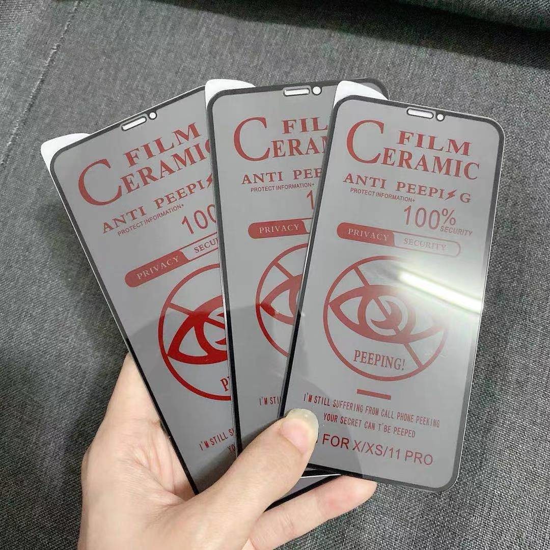 3D Tempered Glass Film 9H Anti Spy Privacy Screen Protector For Iphone