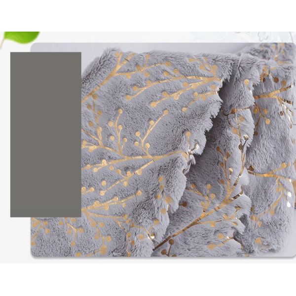 Recycled High Quality Custom PV Velvet Branch Pattern Bronzing 100 Polyester Knitted Velvet Fabric Winter for Sale