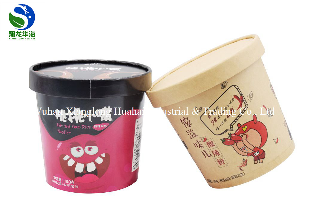 Disposable custom popcorn chicken paper bucket with lid for movie theatre