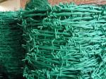 Pvc 13 Gauge Plastic Coated Barbed Wire High Toughness