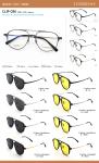 Elliptical Pure Titanium Aluminum Glasses Clip On Glasses Business
